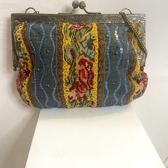 Christina Vintage purse Adorable! With chain! Made in India - Picture 13 of 13